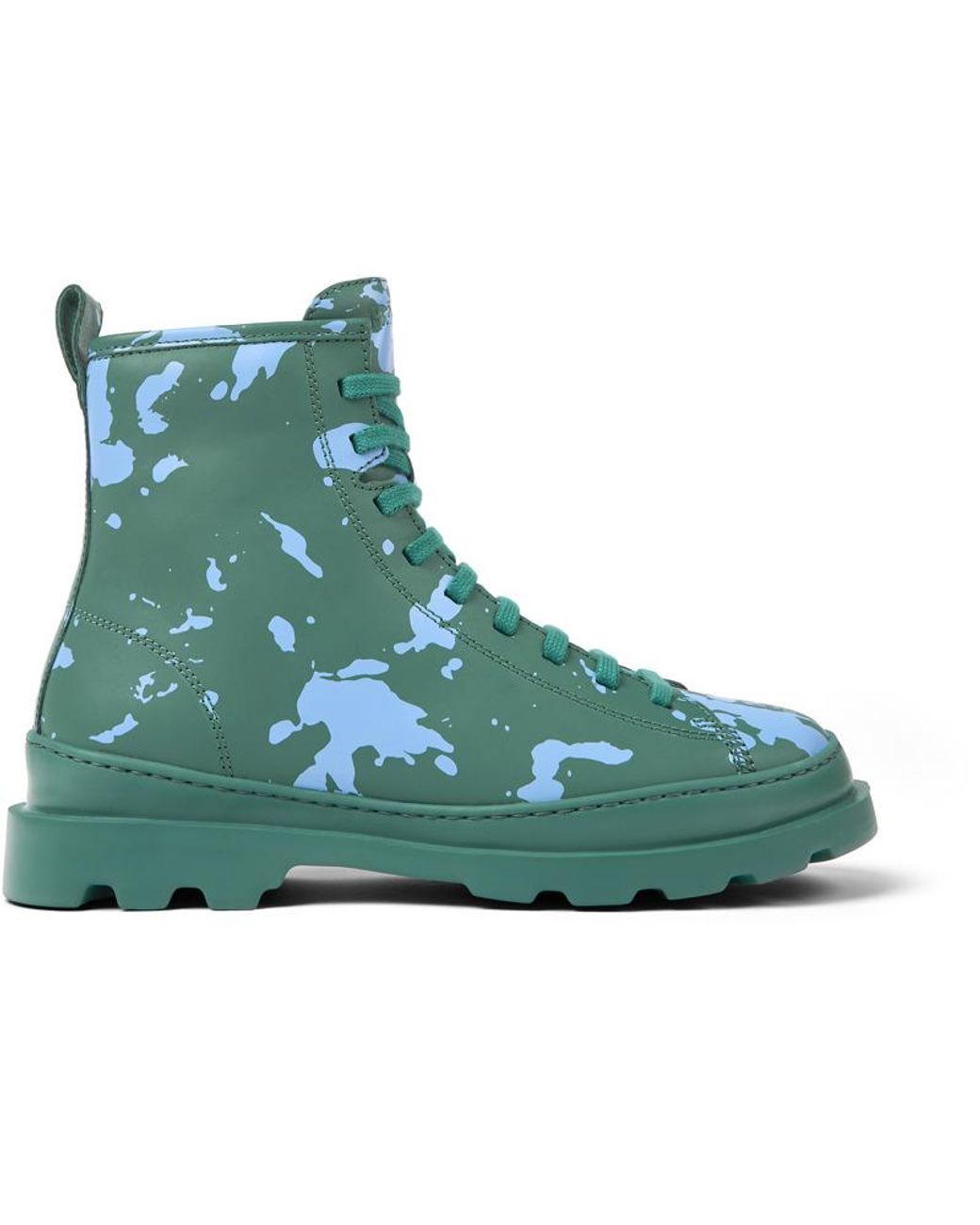 Camper Green Ankle Boots