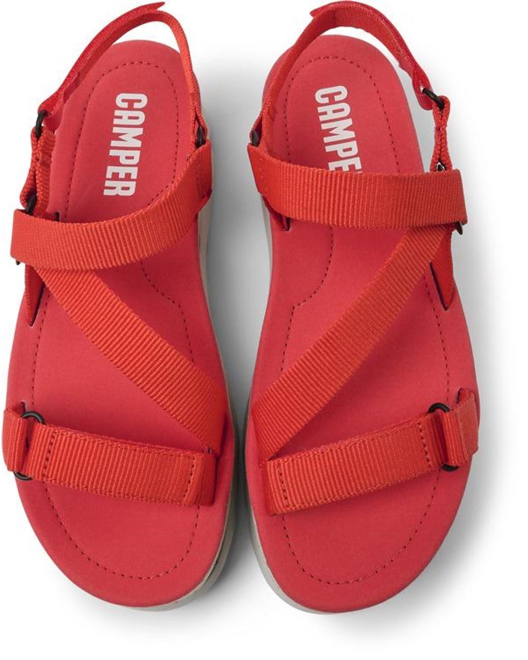 Camper Red Recycled Pet Sandals