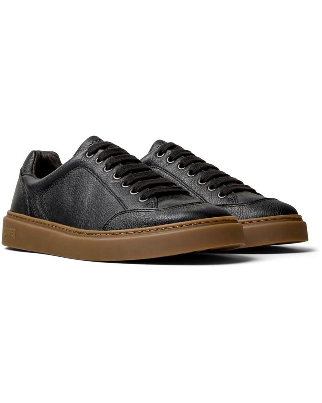 Camper Black Runner Twentyfive Leather Sneakers for men