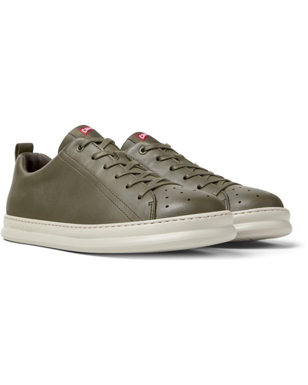 Camper Multicolor Green Leather Sneakers for men