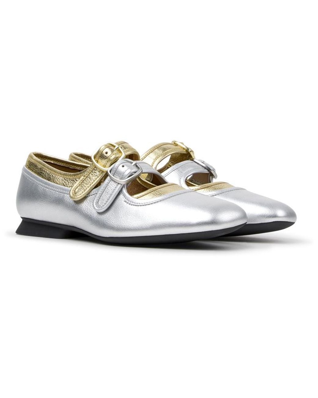 Camper White Ballerinas