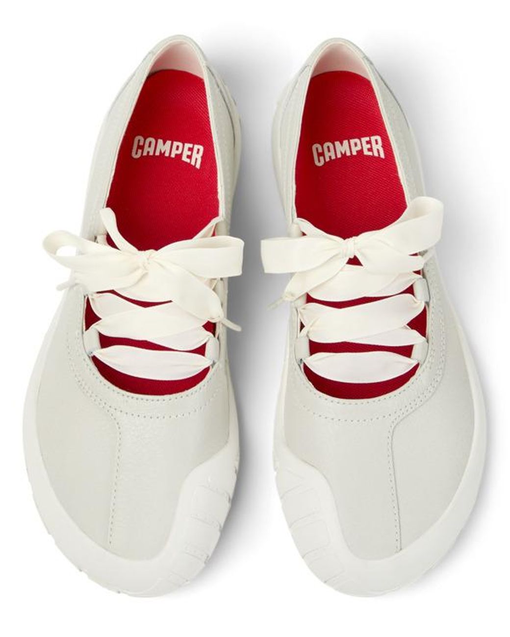 Camper White Ballerinas
