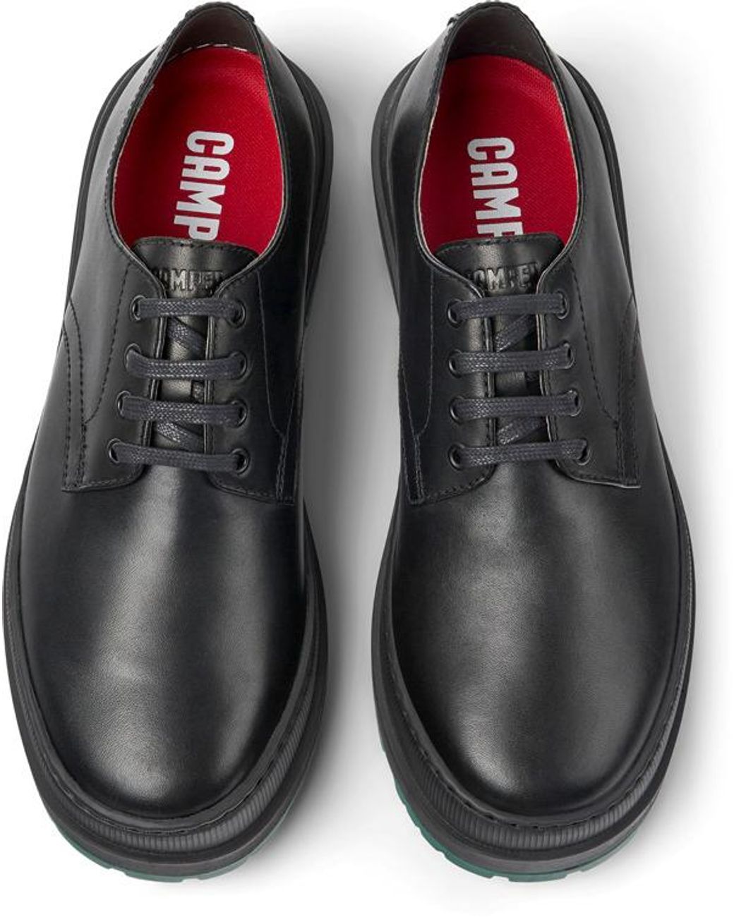Camper Black Leather Shoes for men