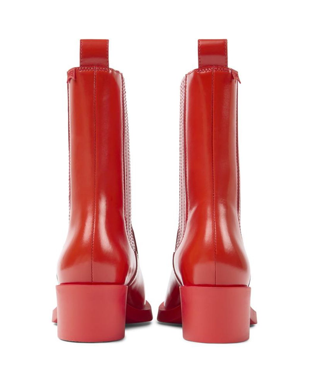 Camper Red Chelsea Boots 'Bonnie'