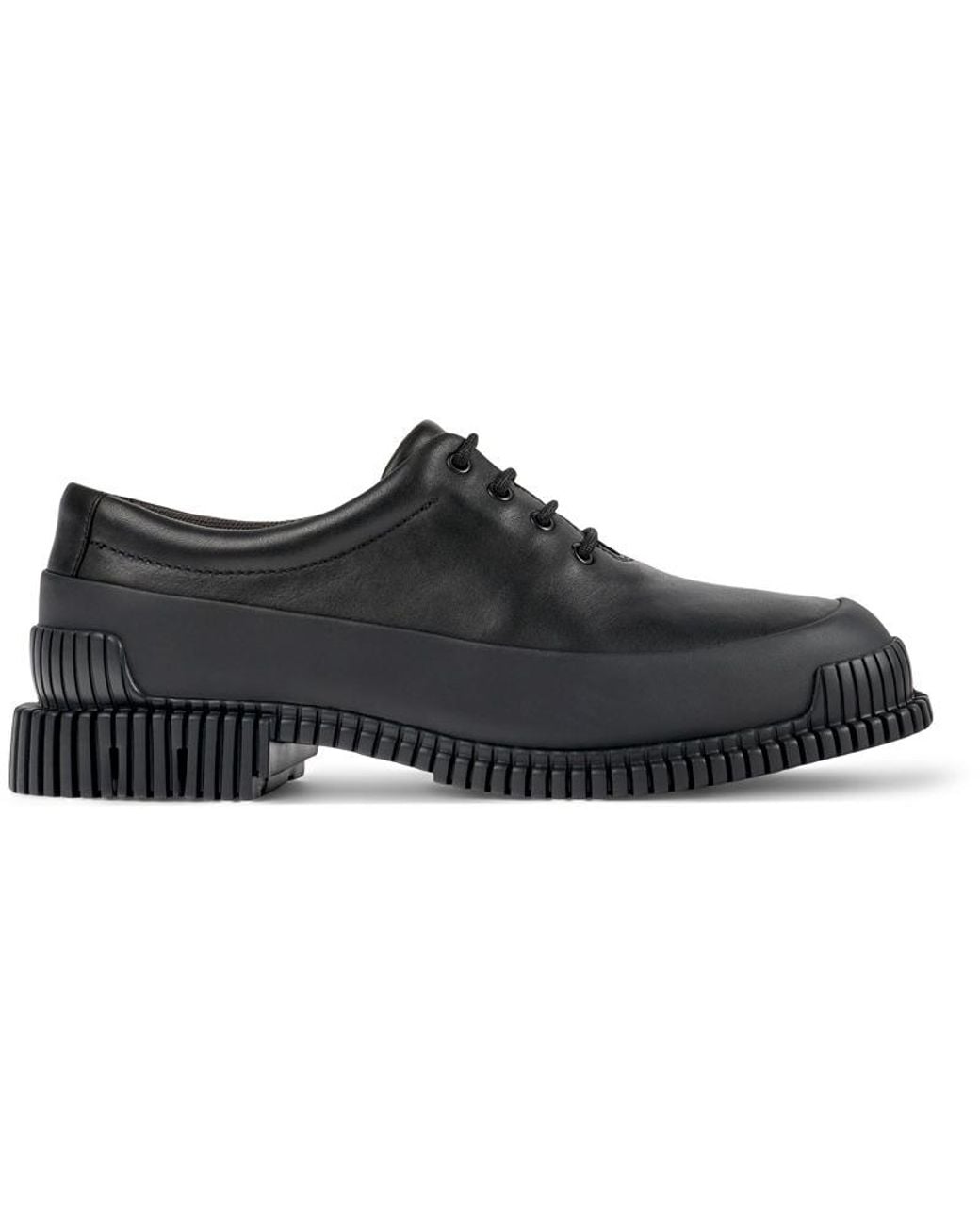 Camper Black Leather Lace-up Shoes