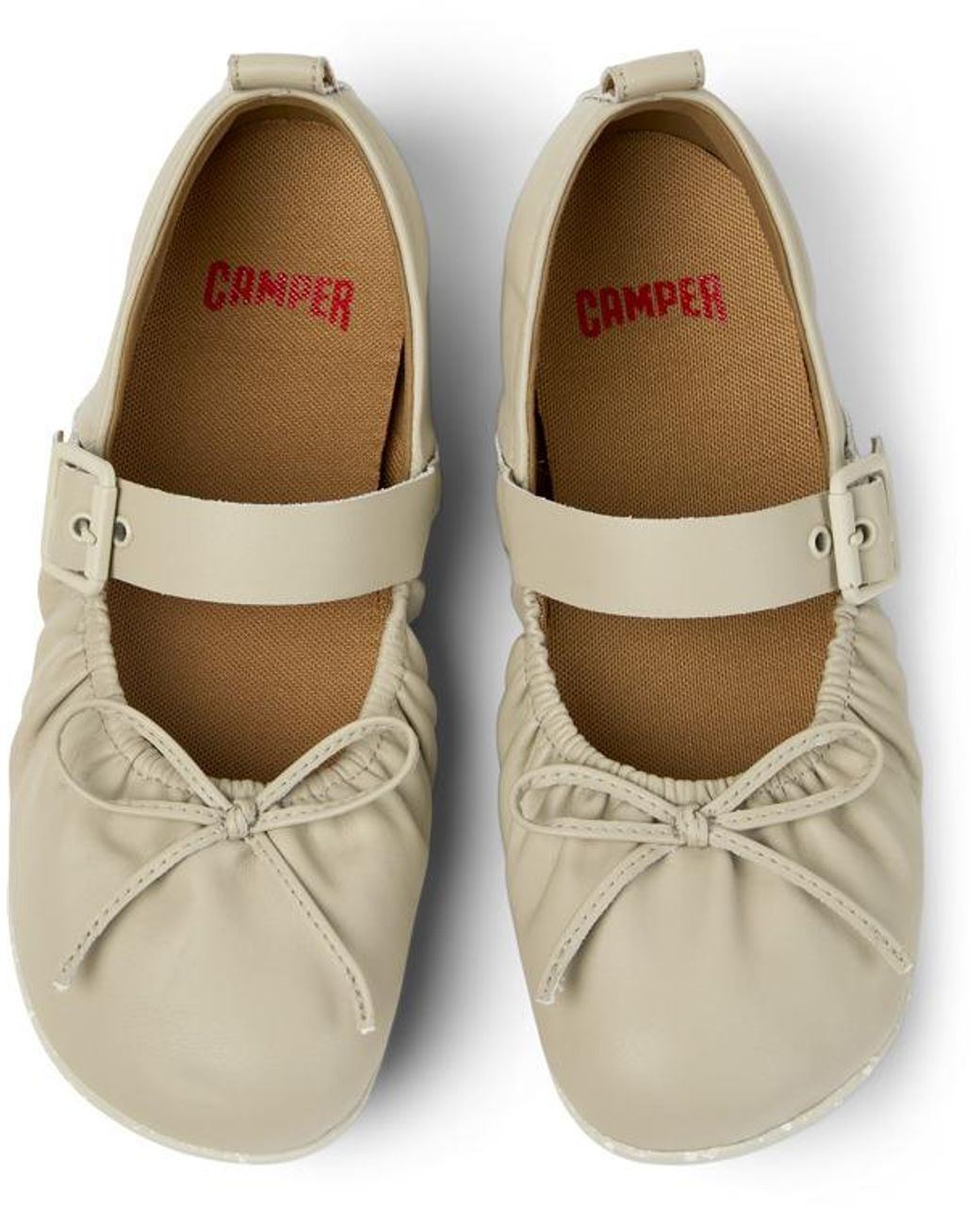 Camper White Ballerinas