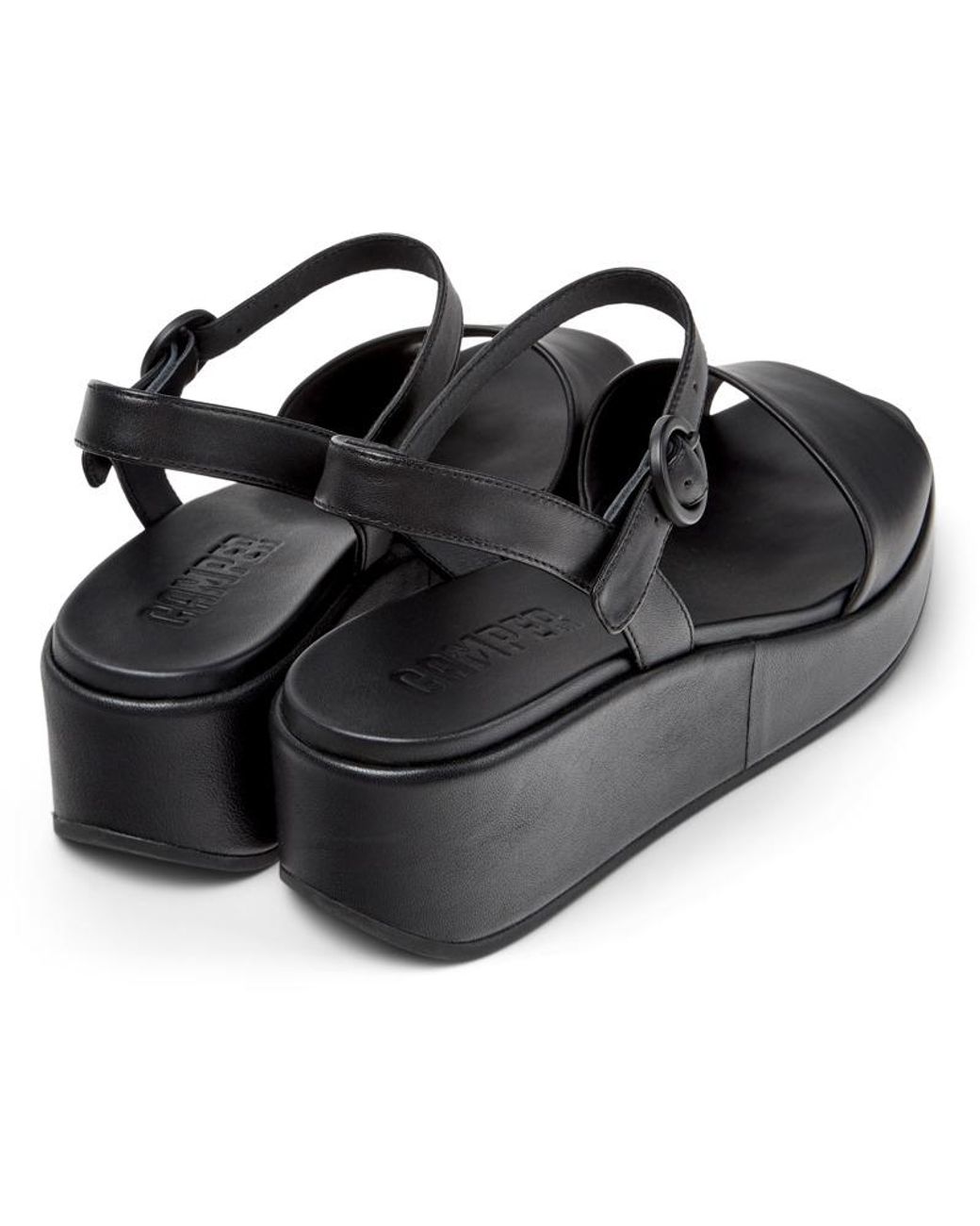 Camper Black Misia Platform Sandal