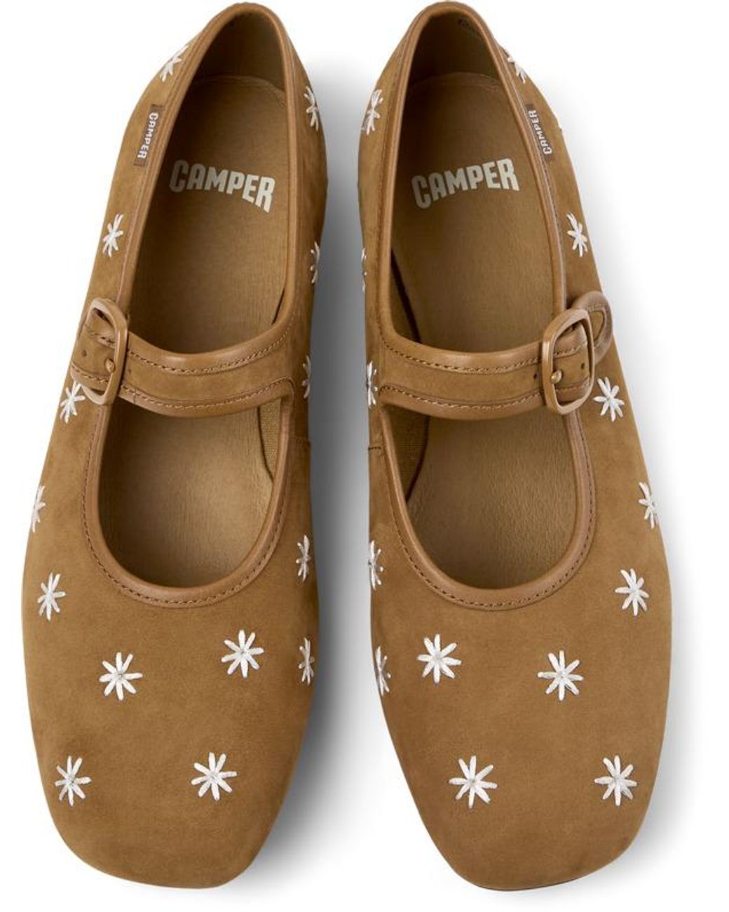 Camper Brown Ballerinas
