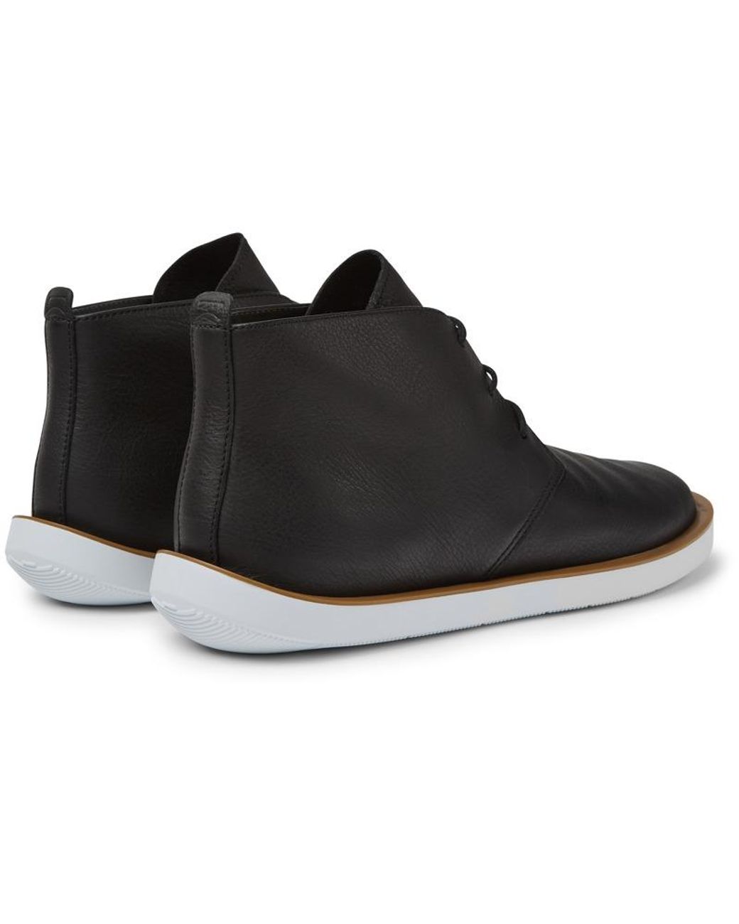 Camper Black Leather Shoes for men