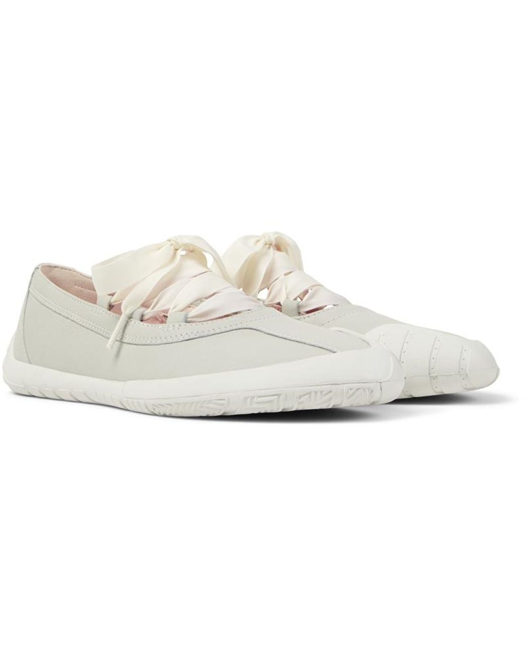 Camper White Ballerinas