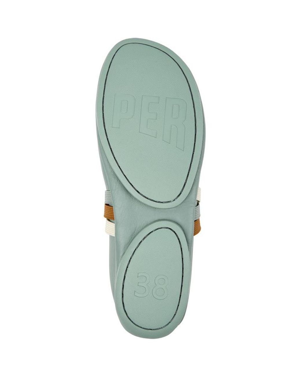 Camper Green Ballerinas