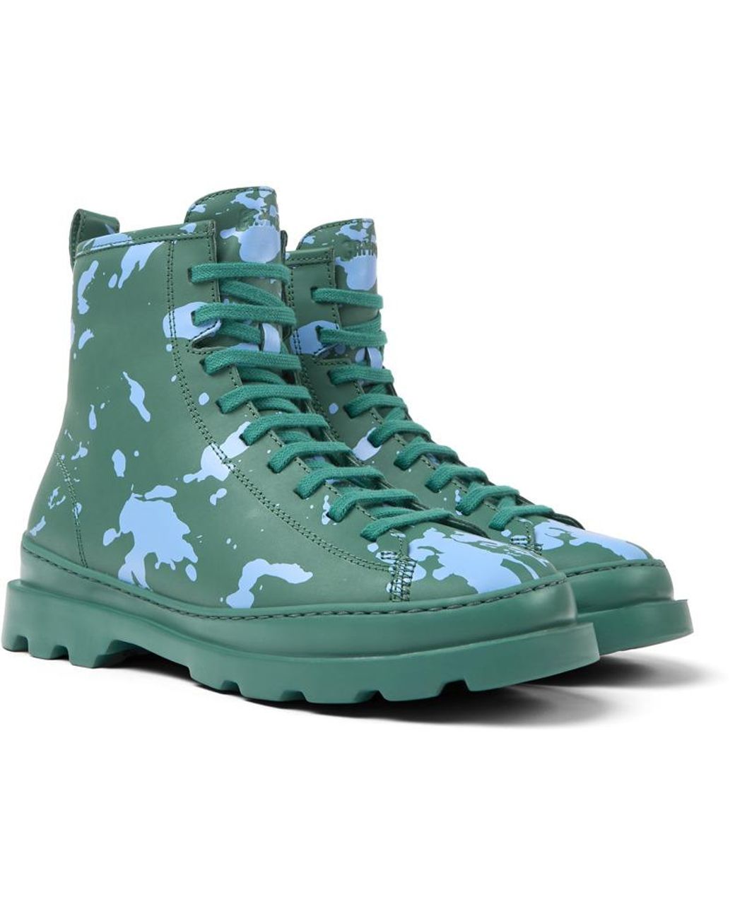 Camper Green Ankle Boots
