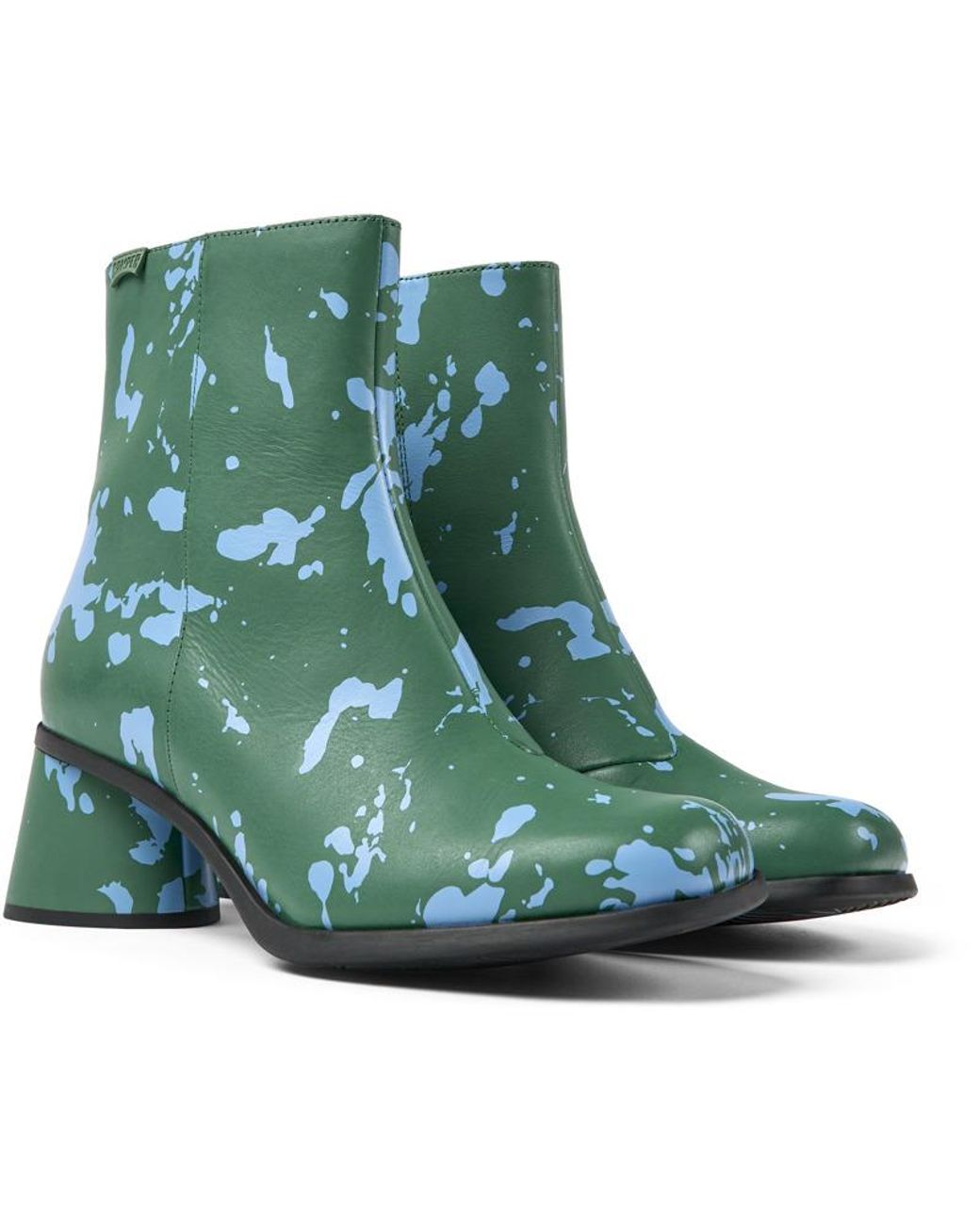 Camper Green Ankle Boots