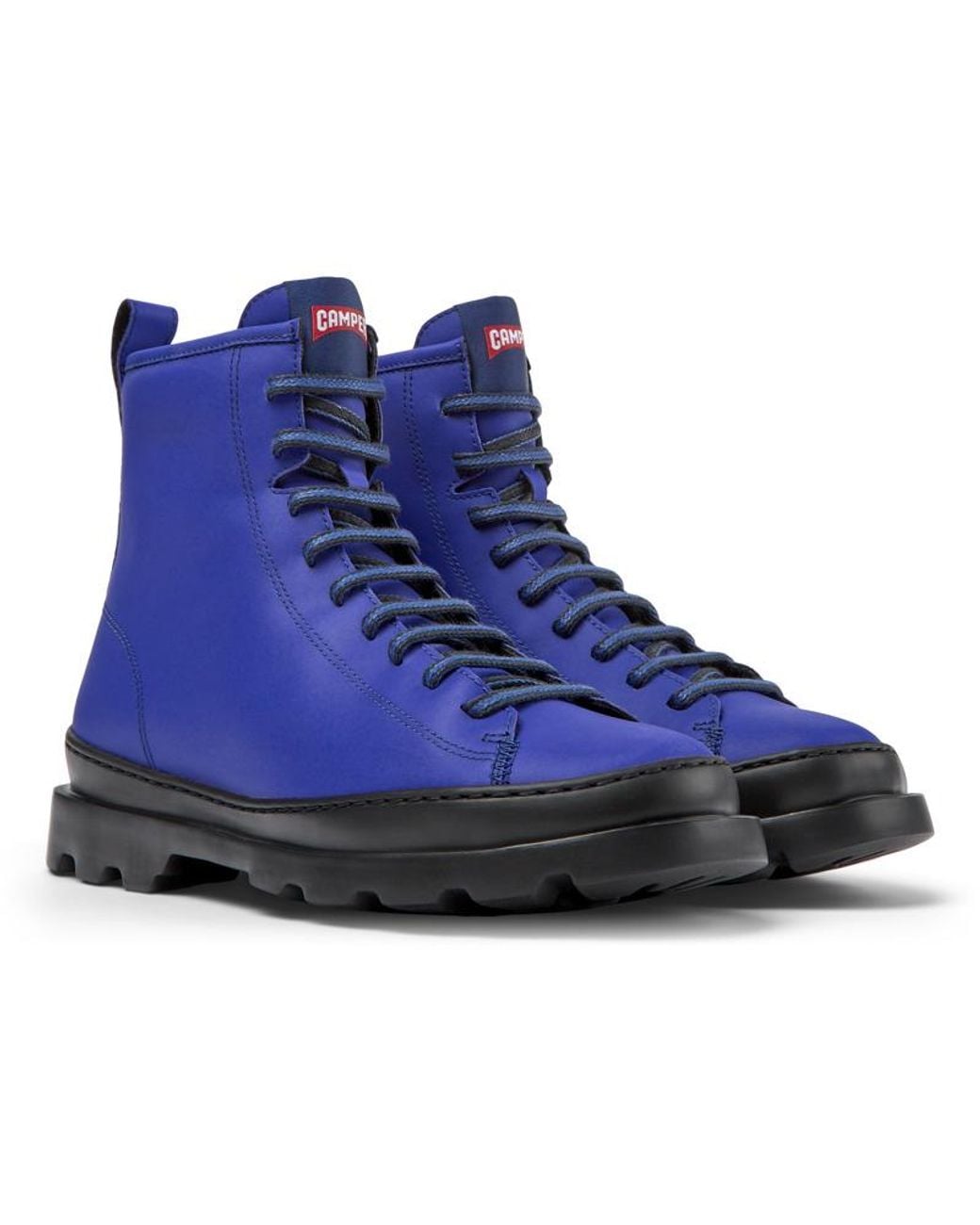 Camper Navy Blue Nubuck Ankle Boots