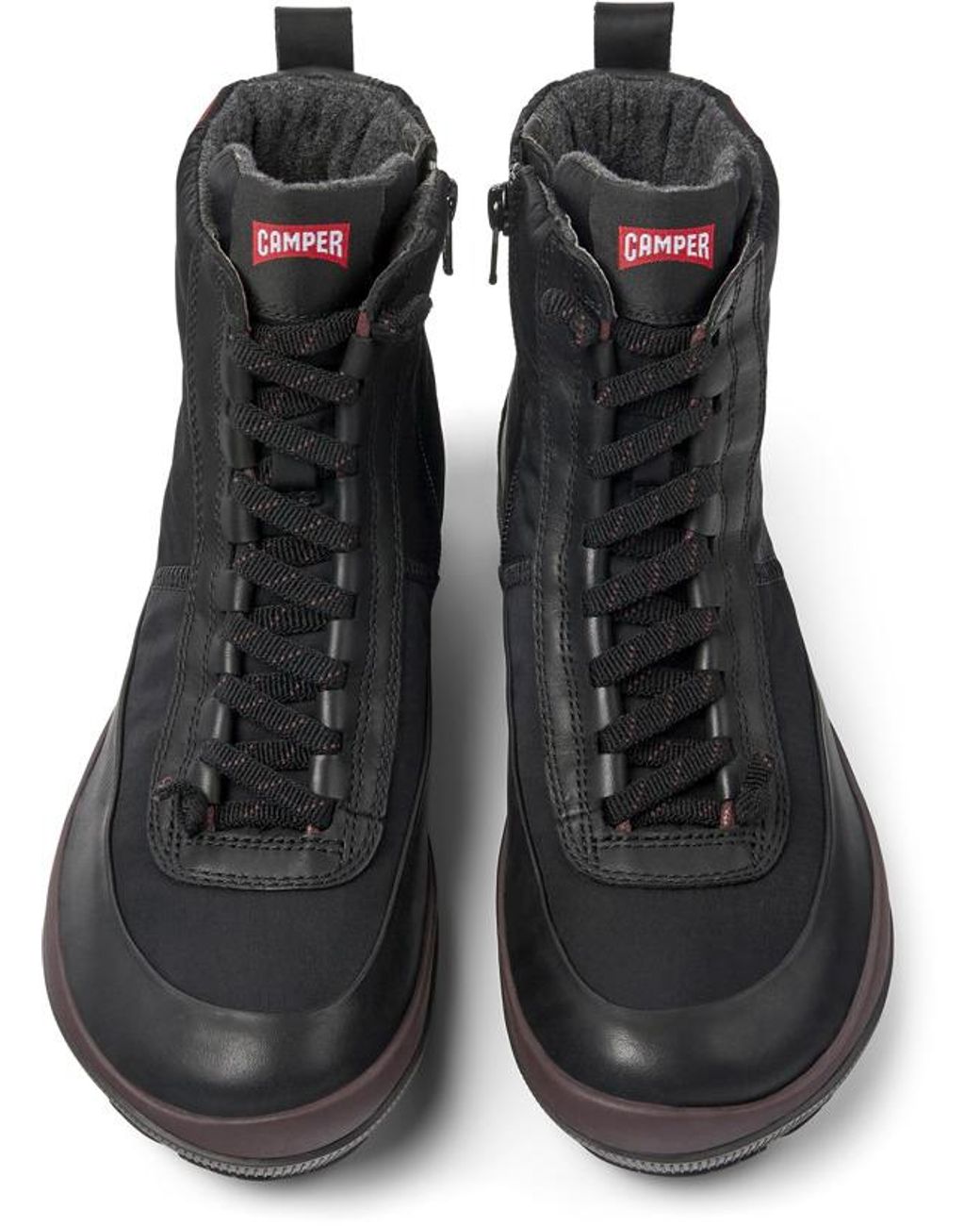 Camper Black Stiefel