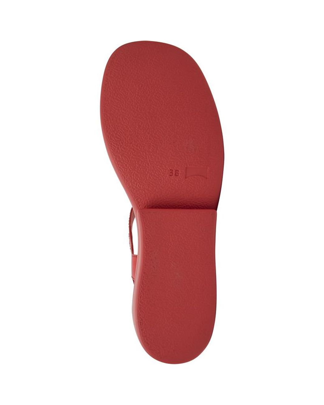 Camper Red Leather Sandals