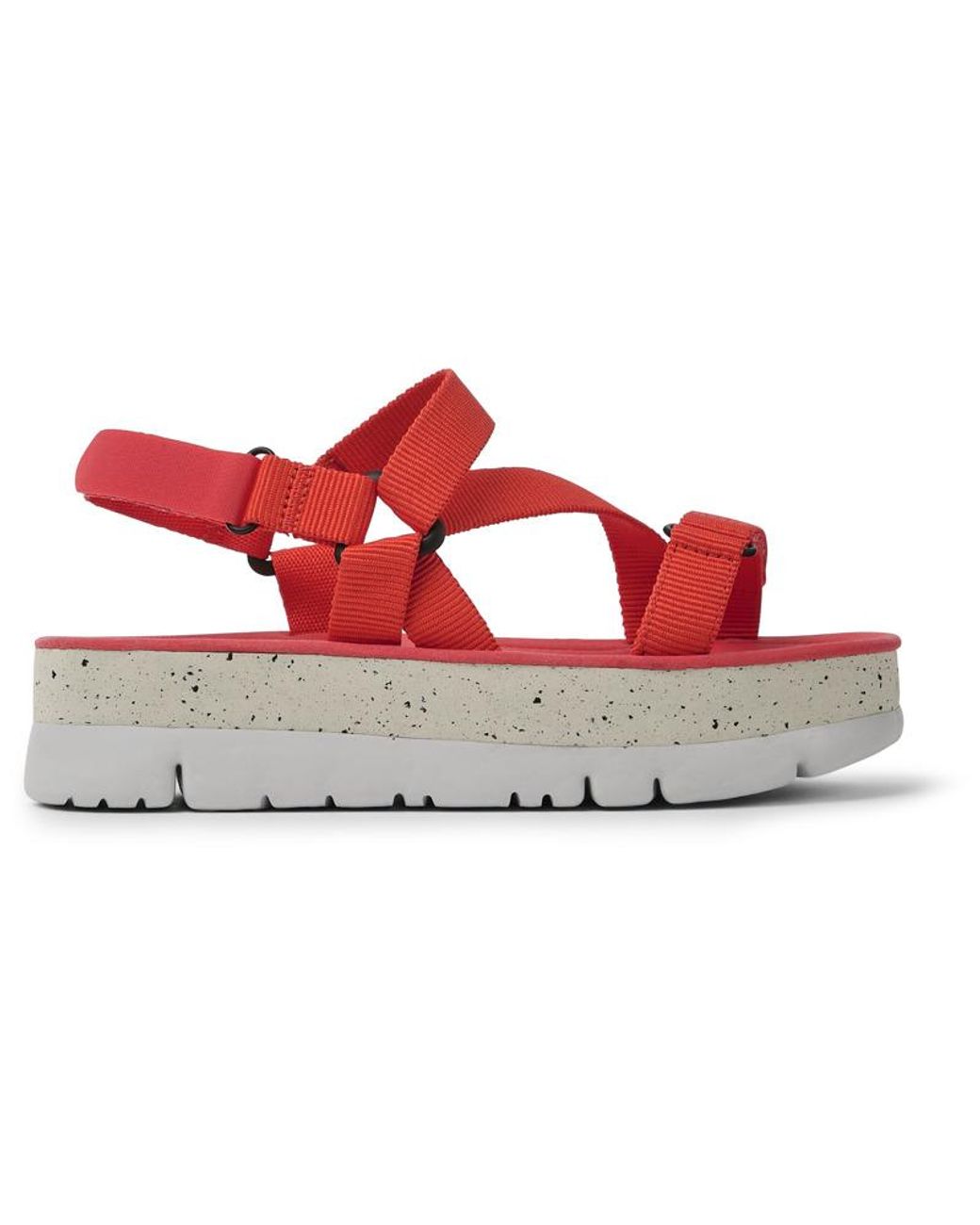 Camper Red Recycled Pet Sandals