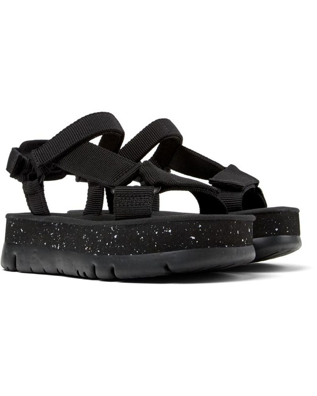 Camper Black Recycled Pet Sandals