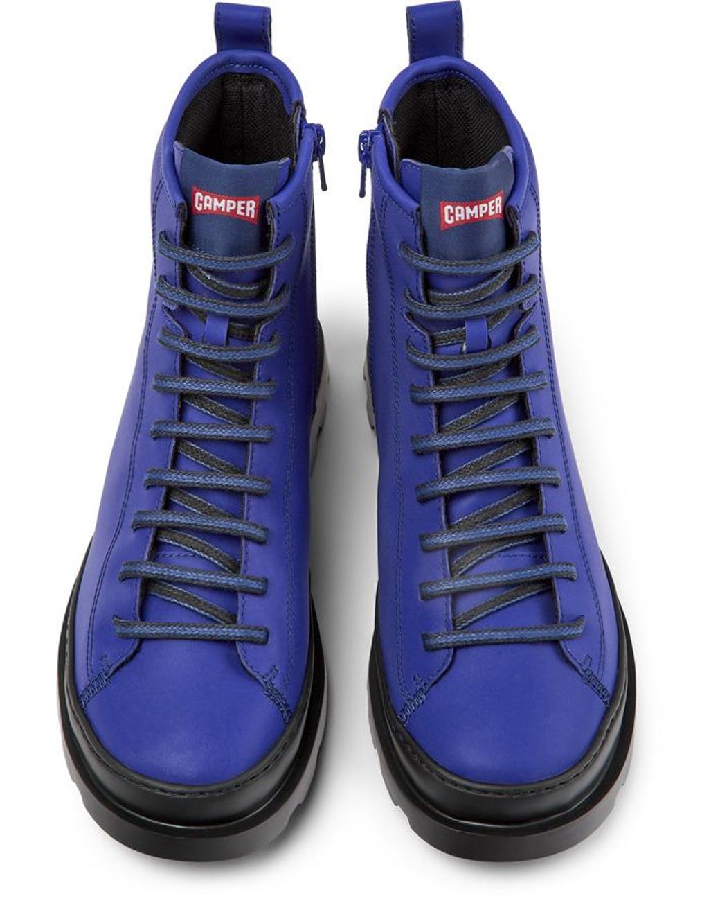 Camper Navy Blue Nubuck Ankle Boots