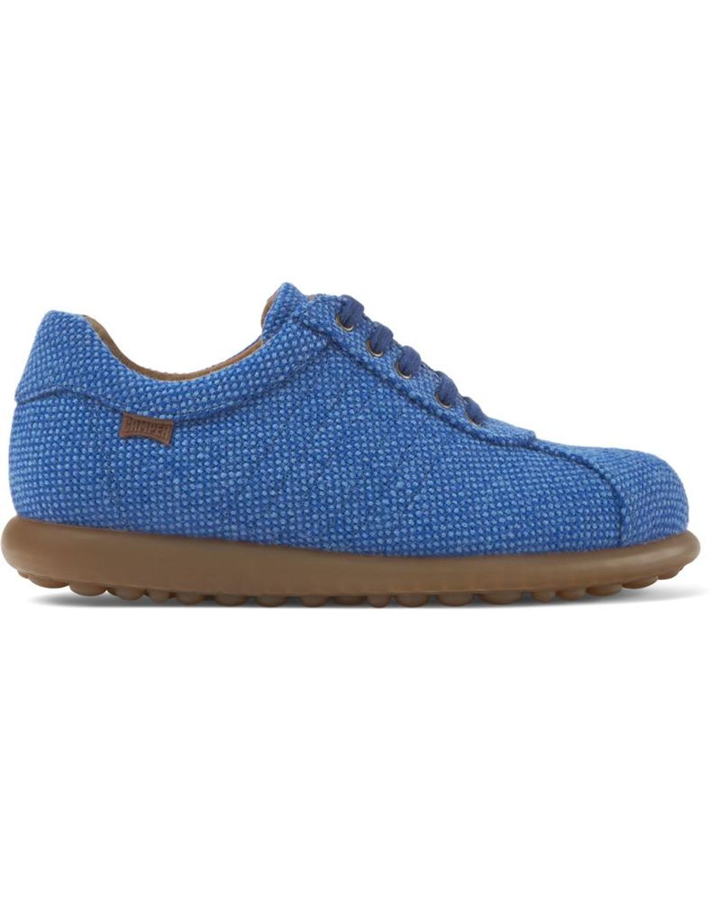 Camper Blue Wool And Viscose Sneakers