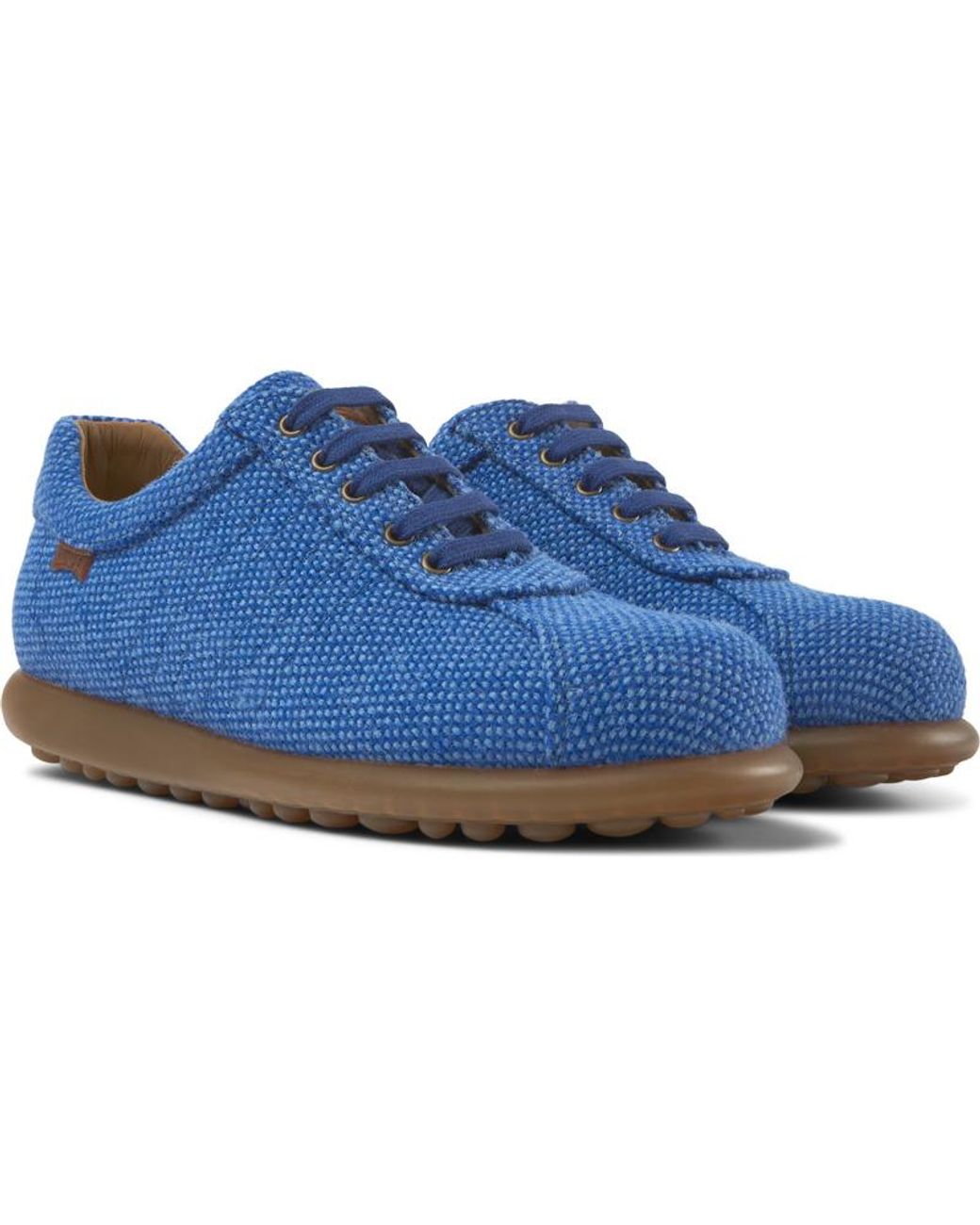 Camper Blue Wool And Viscose Sneakers