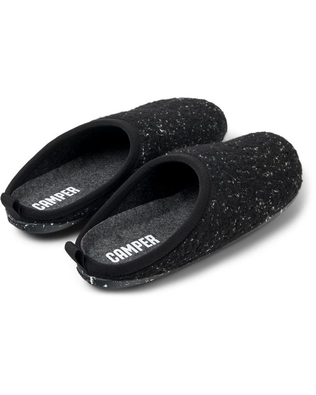 Camper Black Slippers