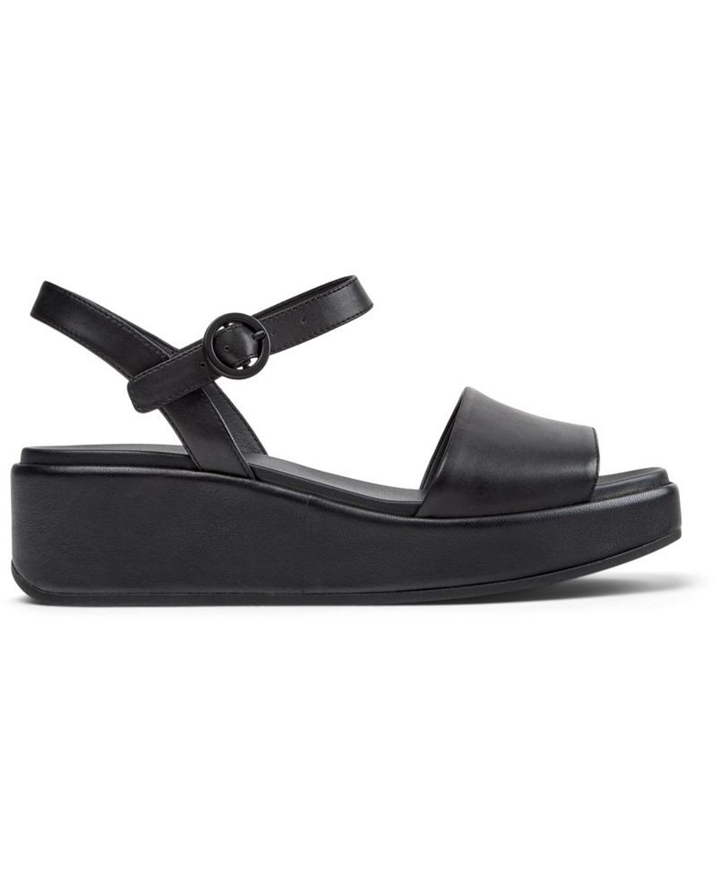 Camper Black Misia Platform Sandal
