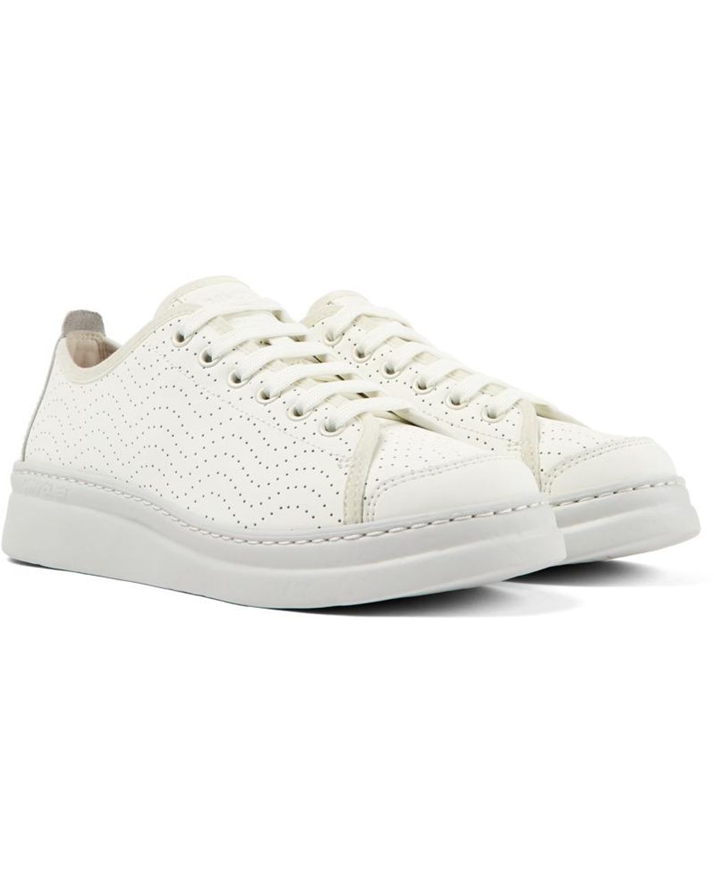 Camper White Runner Up Perforated Sneakers