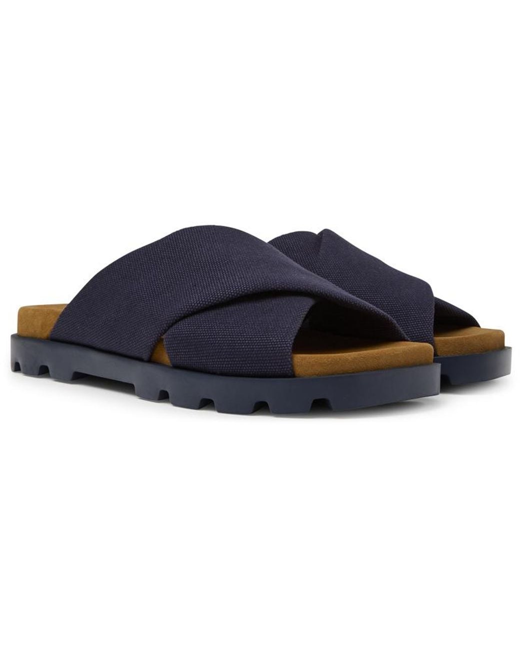 Camper Blue Recycled Cotton Sandals for men