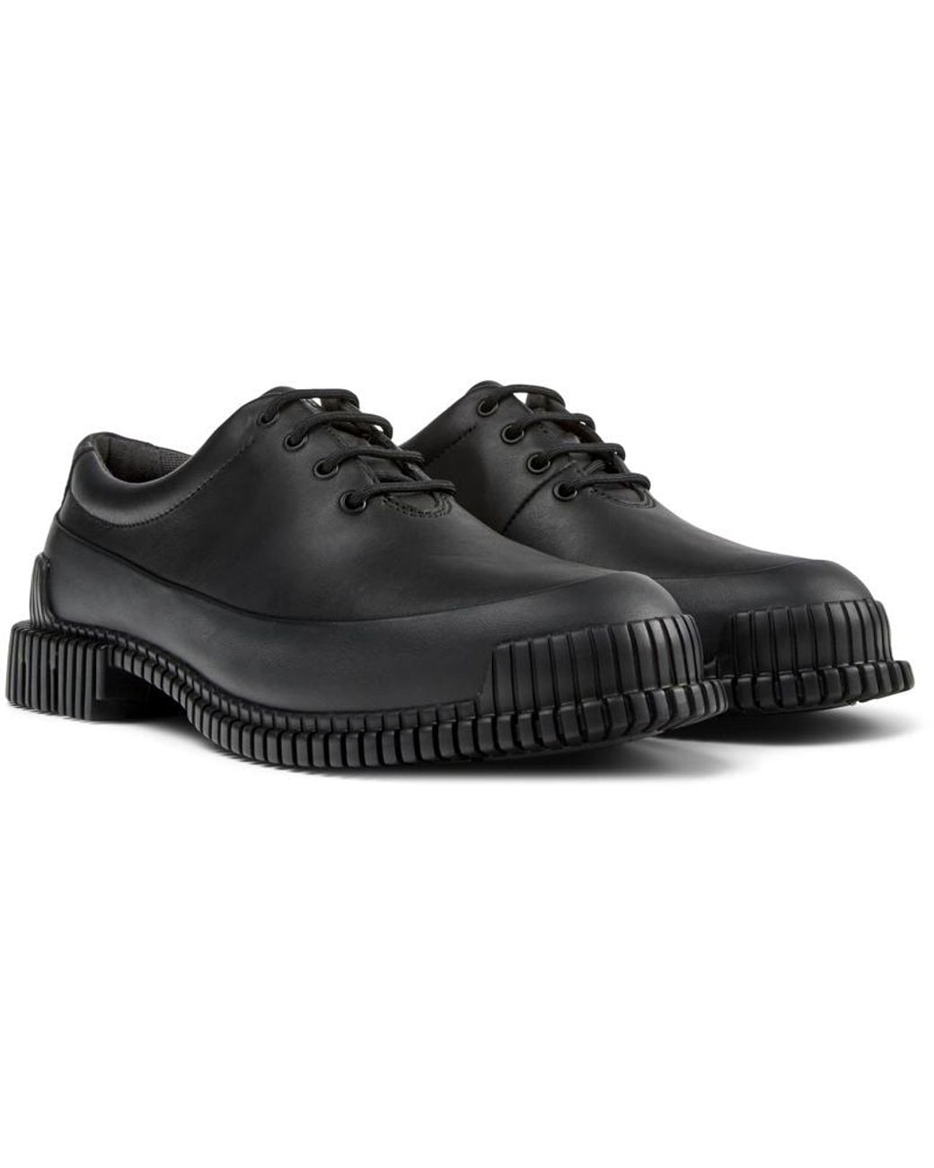 Camper Black Leather Lace-up Shoes