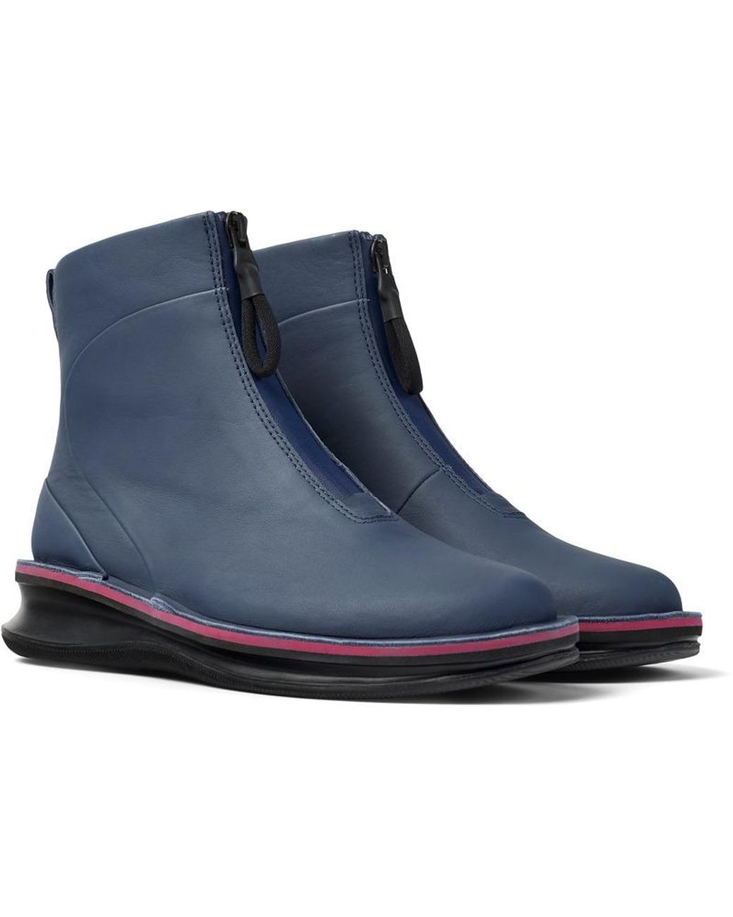 Camper Blue Ankle Boots