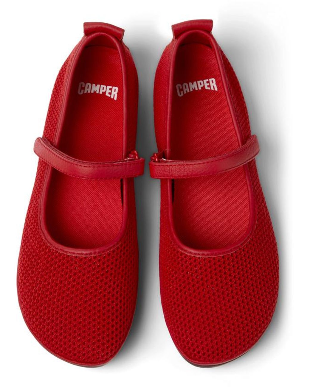 Camper Red Ballerinas