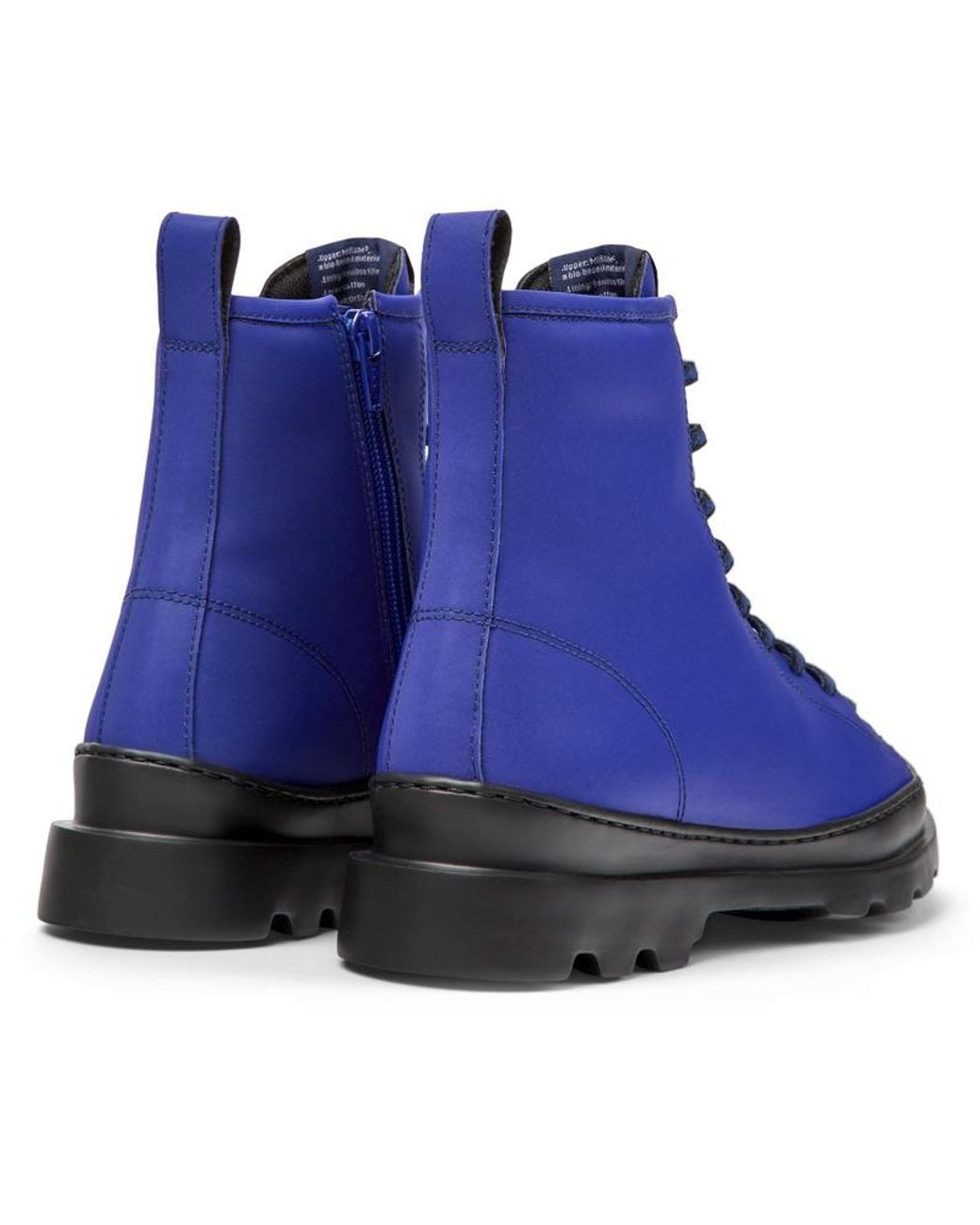 Camper Navy Blue Nubuck Ankle Boots