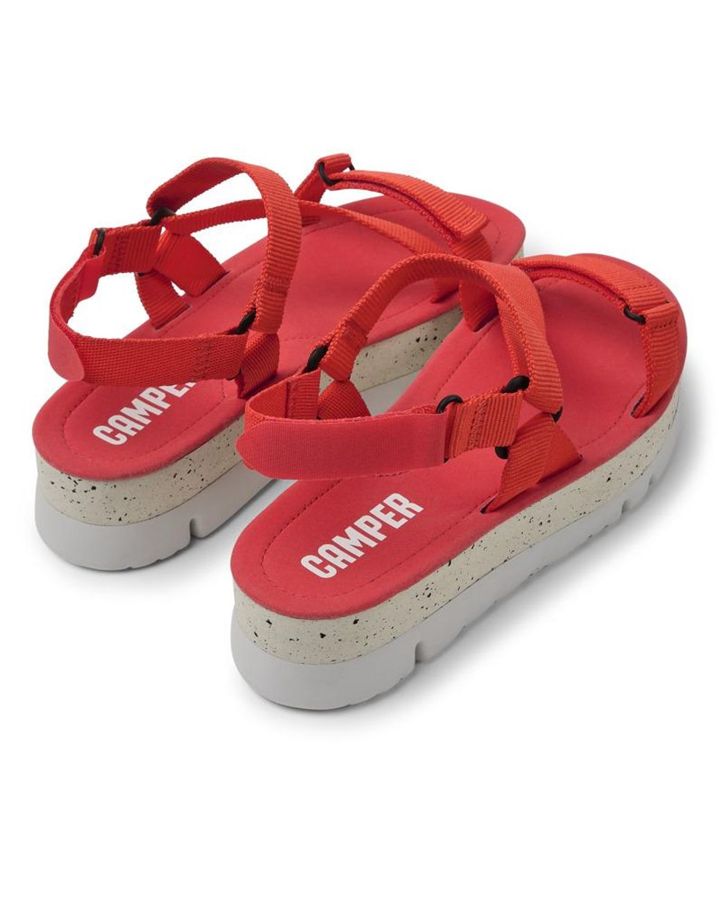 Camper Red Recycled Pet Sandals