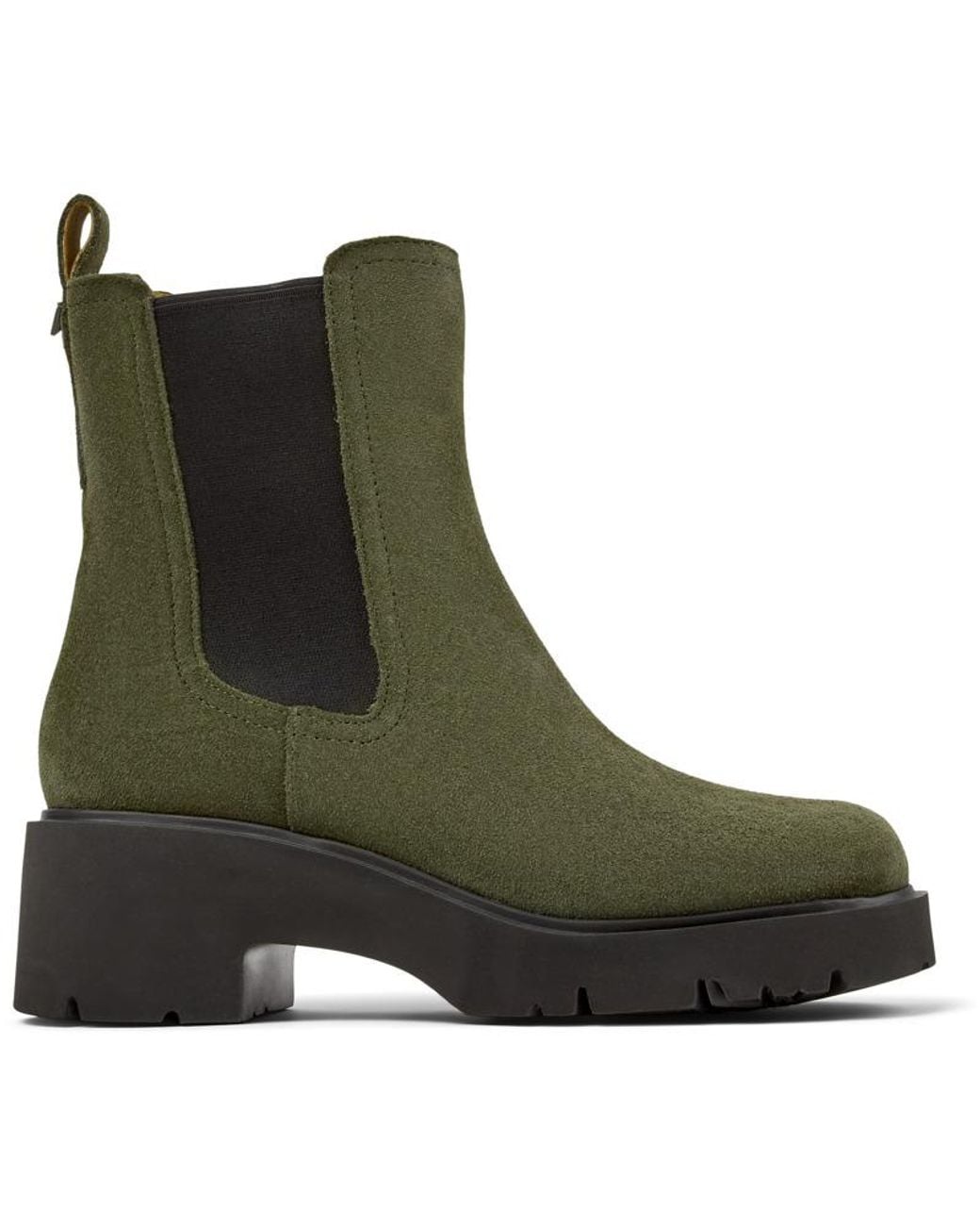 Camper Green Chelsea Boots