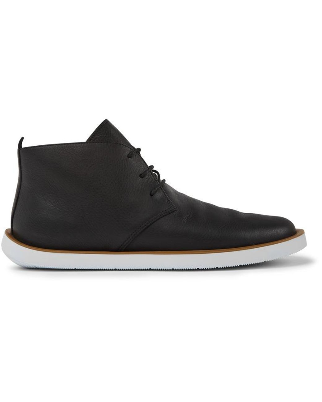 Camper Black Leather Shoes for men