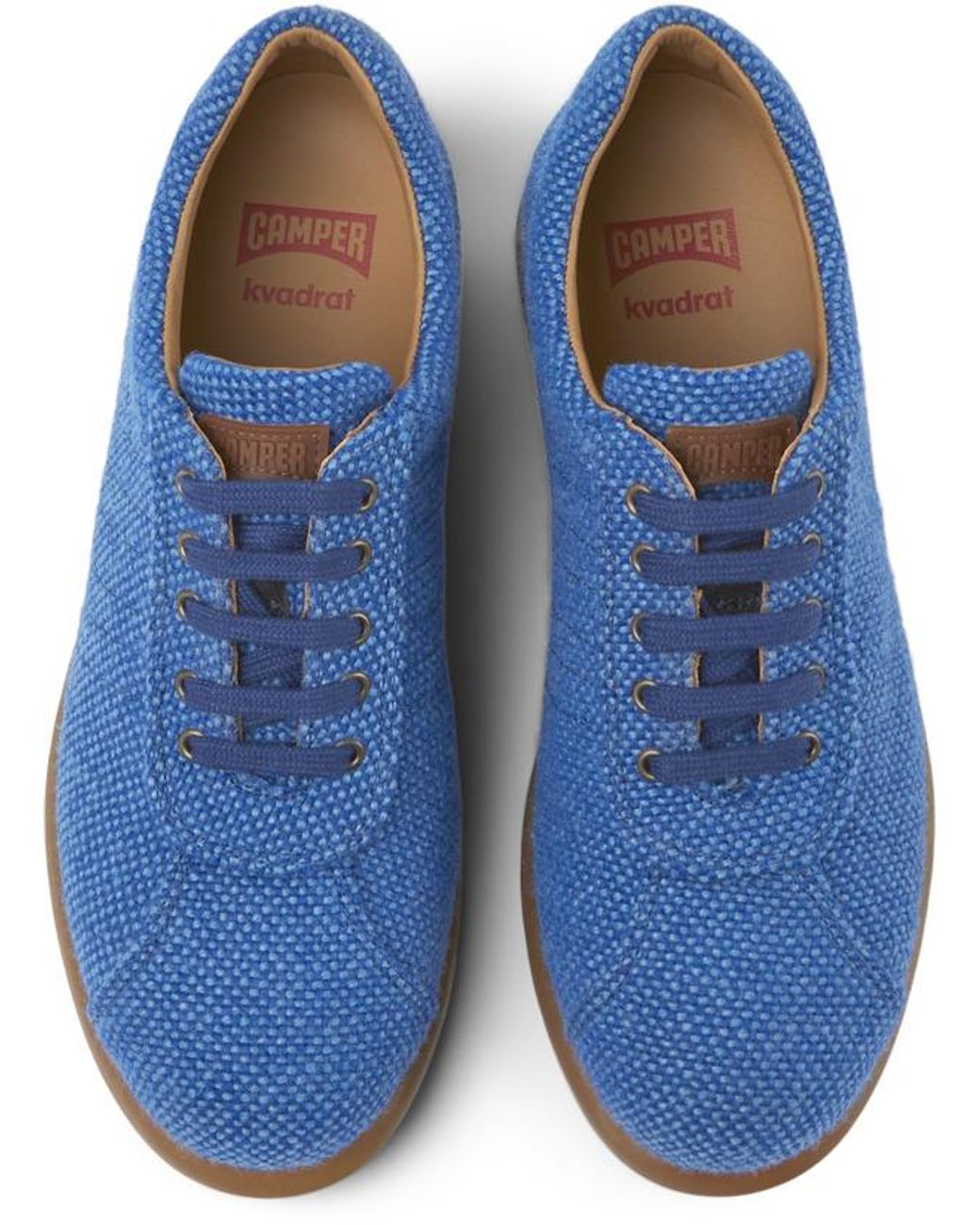 Camper Blue Wool And Viscose Sneakers