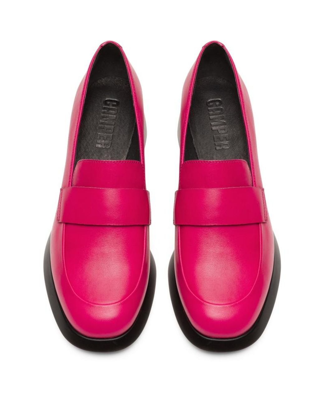 camper trisha heeled loafer