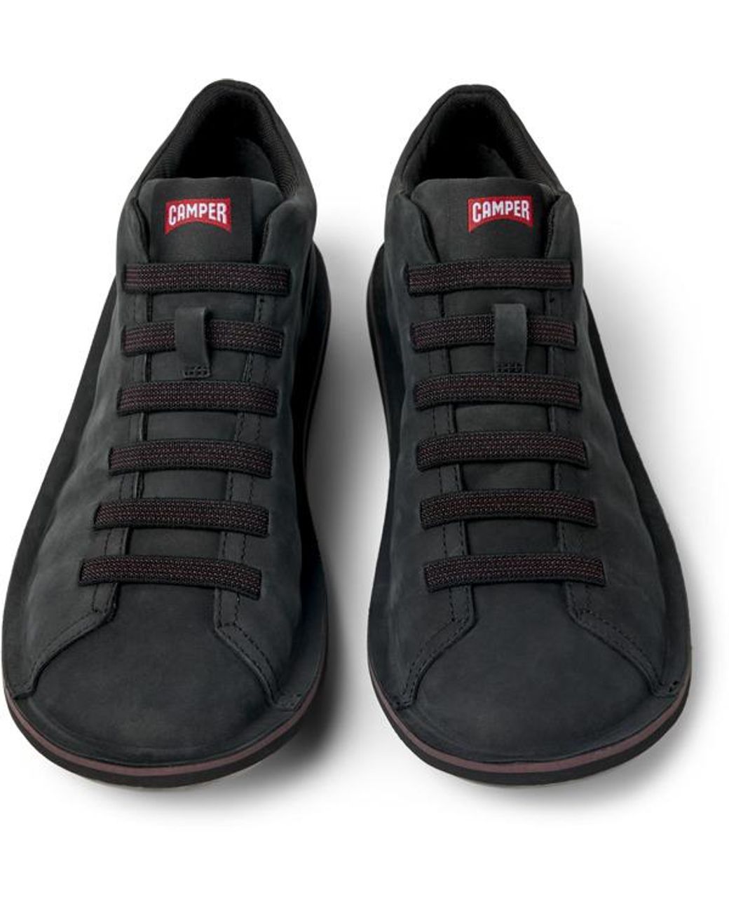 Camper Black Leather Ankle Boots for men