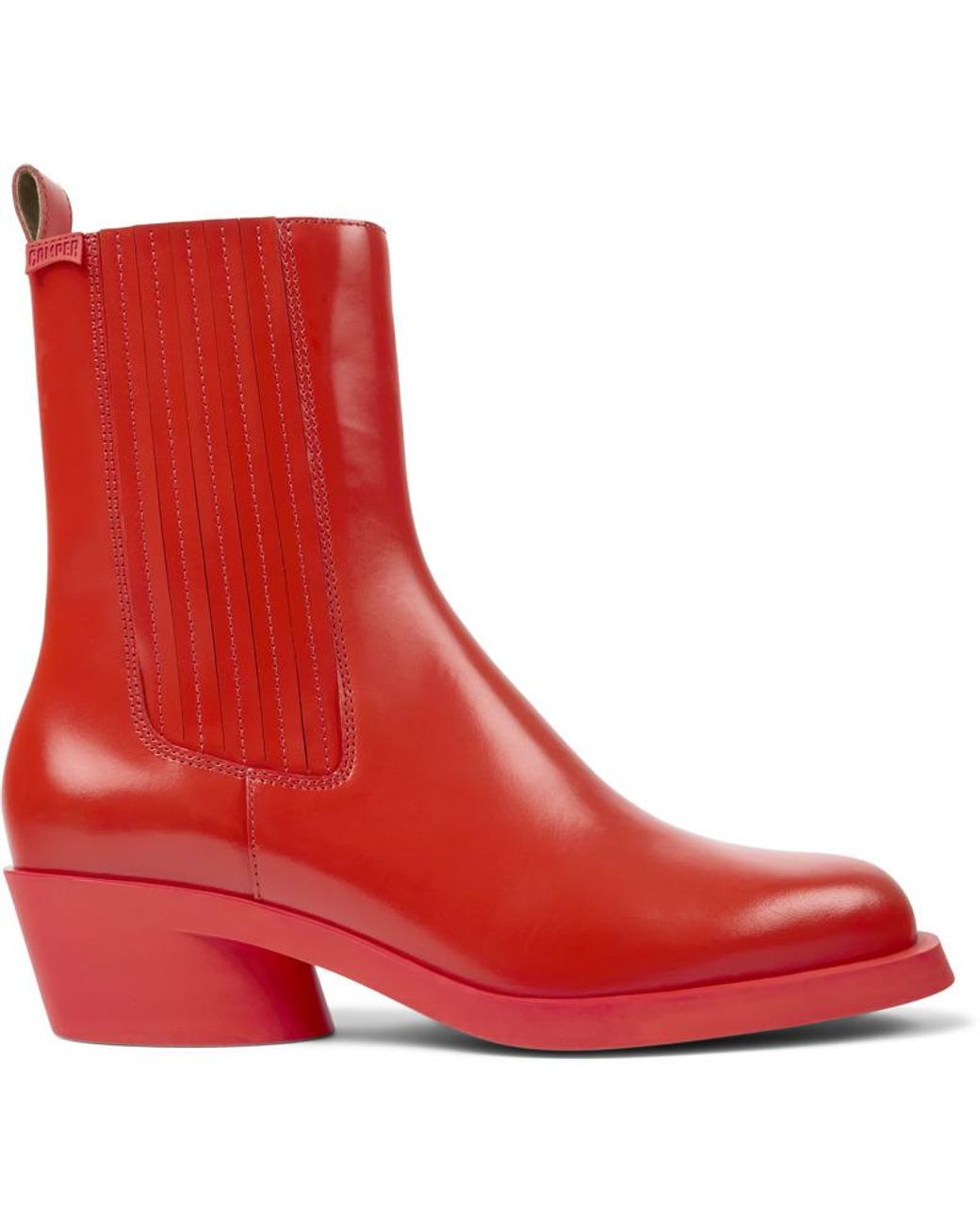 Camper Red Chelsea Boots 'Bonnie'