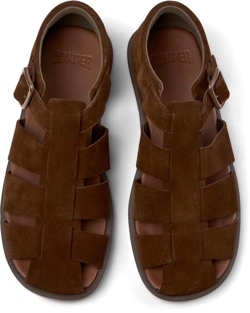 Flat Sandals Camper pour homme en coloris Brown