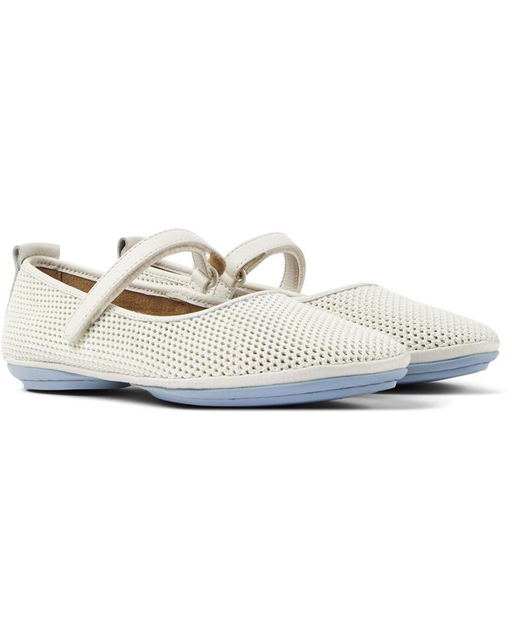 Camper White ® Lyocell And Leather Shoes