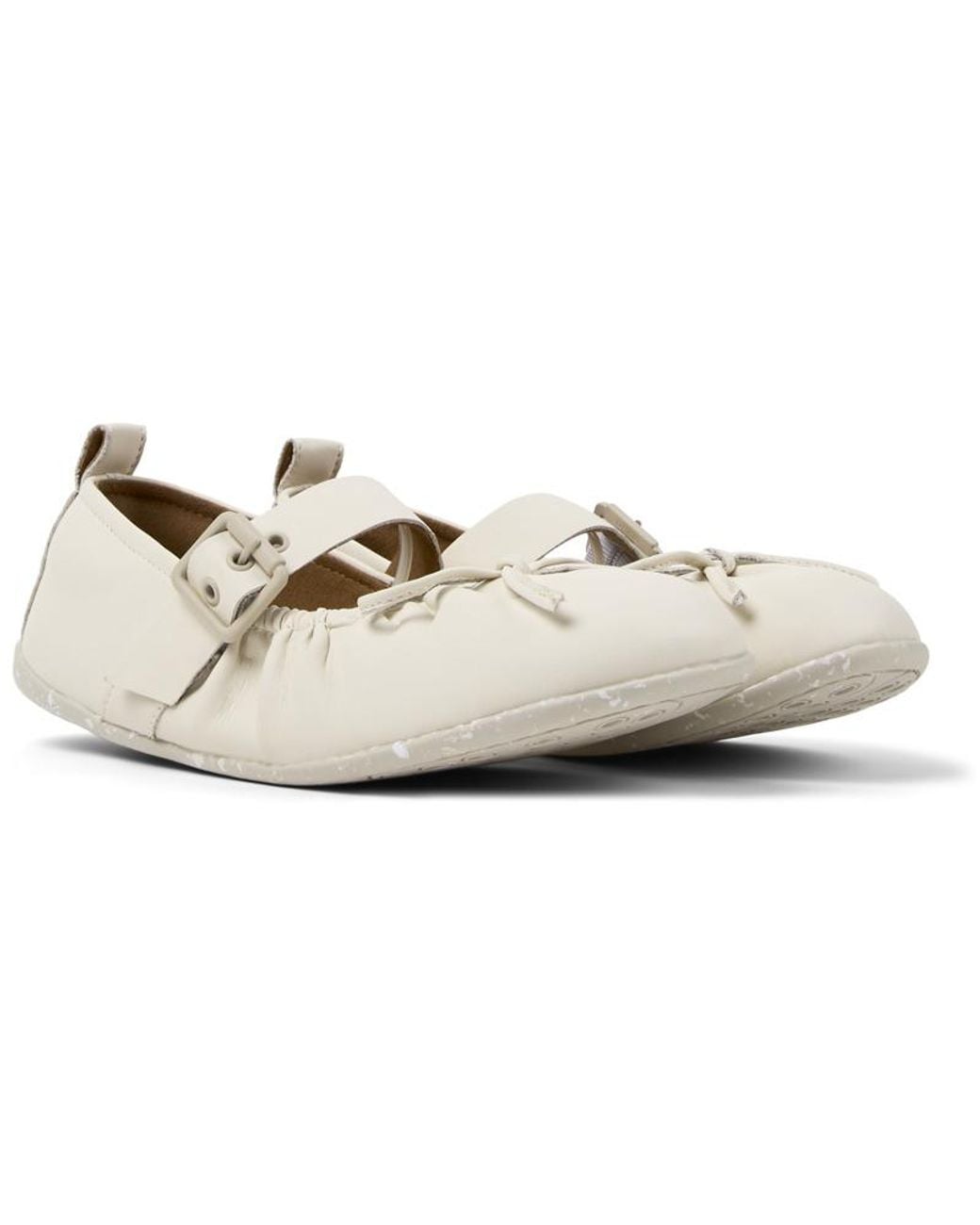 Camper White Ballerinas