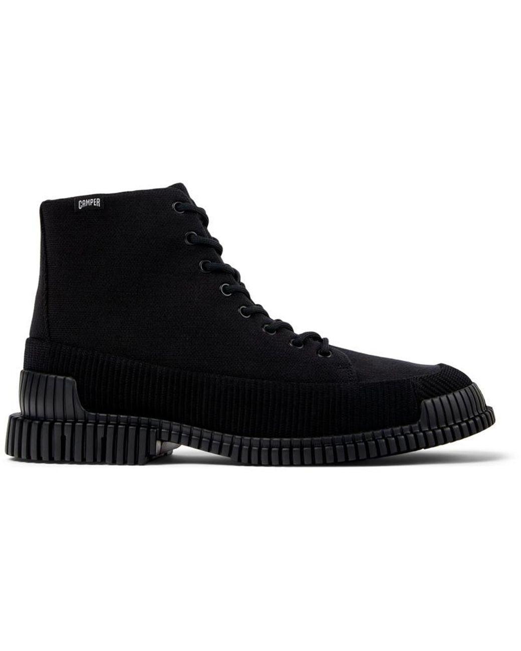 Camper Black Pix Combat Boot for men
