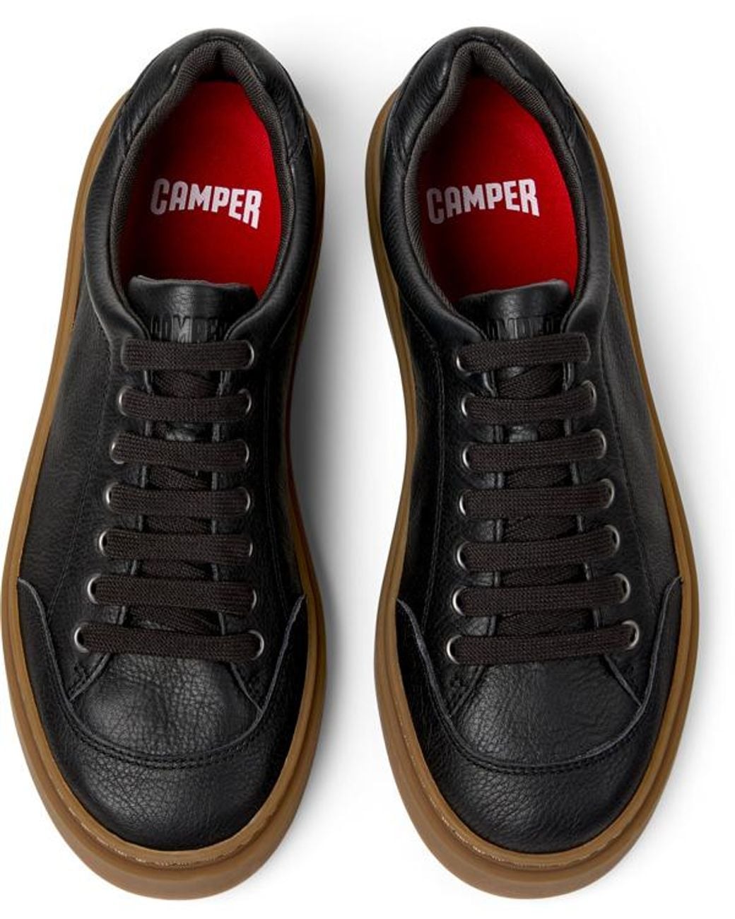 Camper Black Runner Twentyfive Leather Sneakers for men