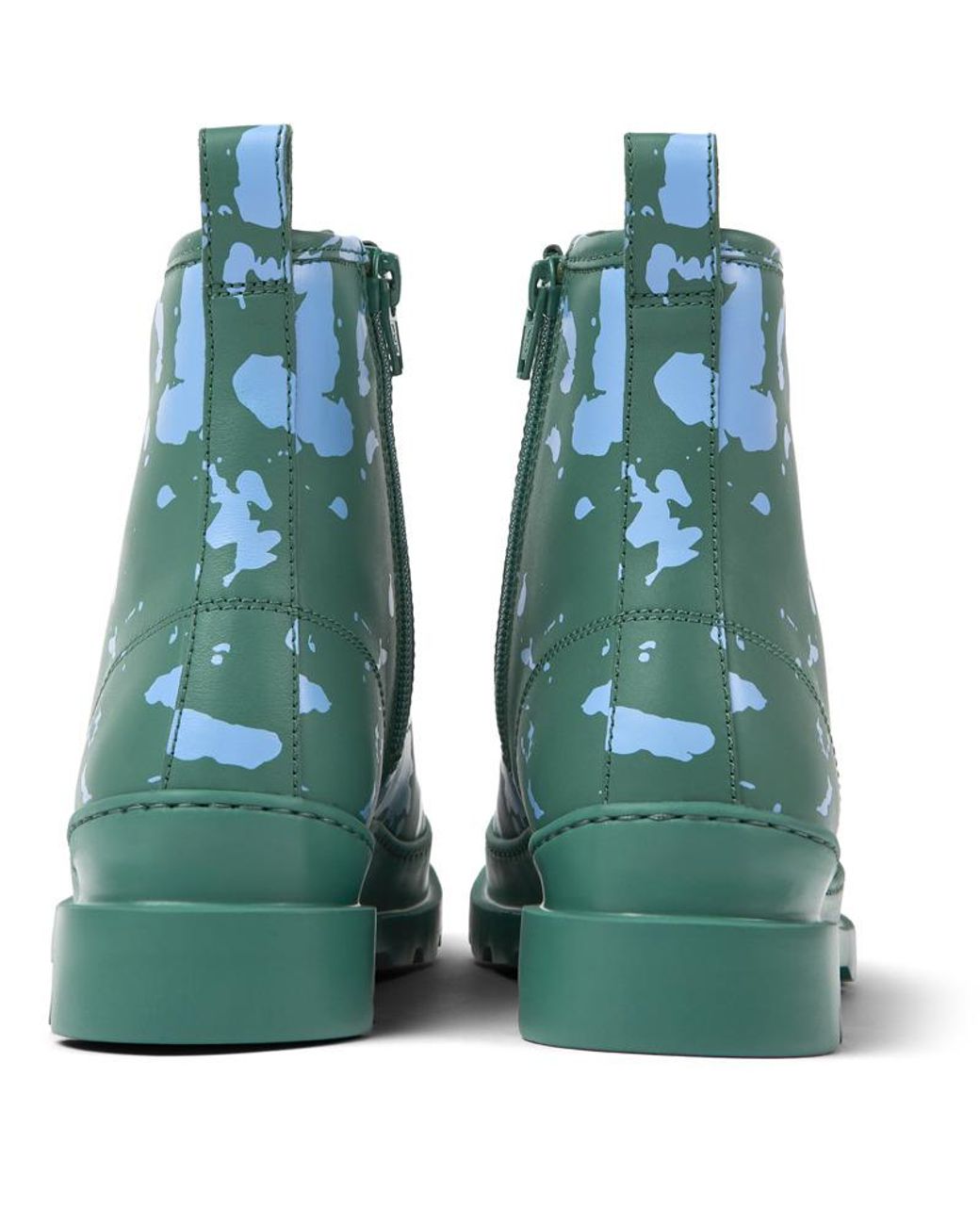 Camper Green Ankle Boots