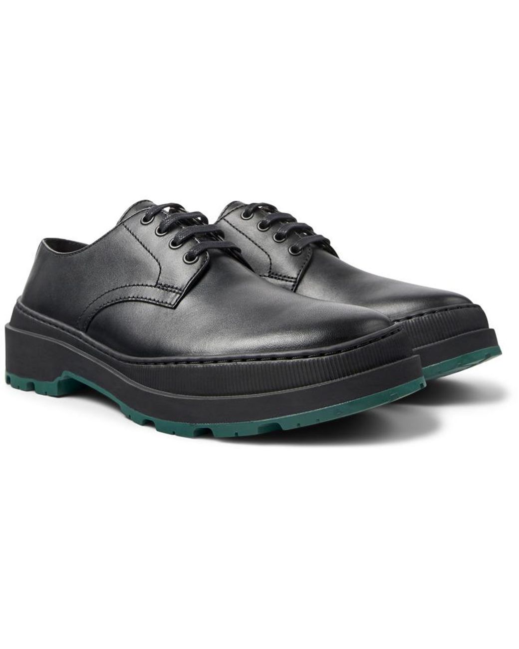 Camper Black Leather Shoes for men