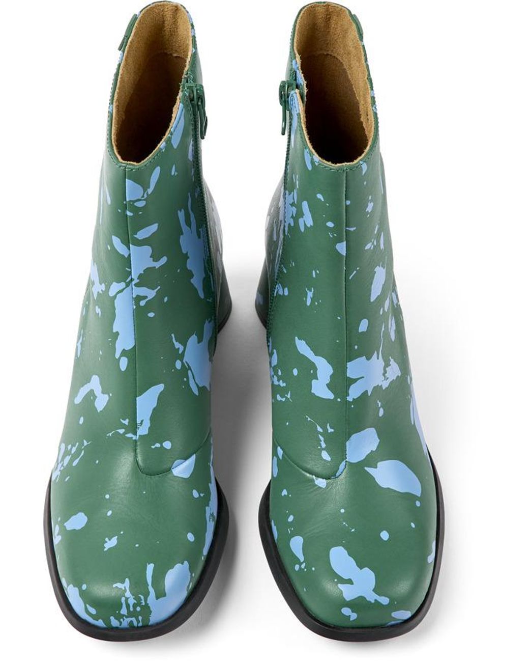 Camper Green Ankle Boots