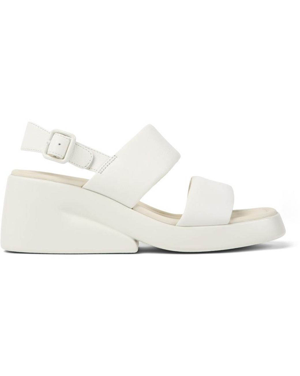 Camper White Leather Sandals