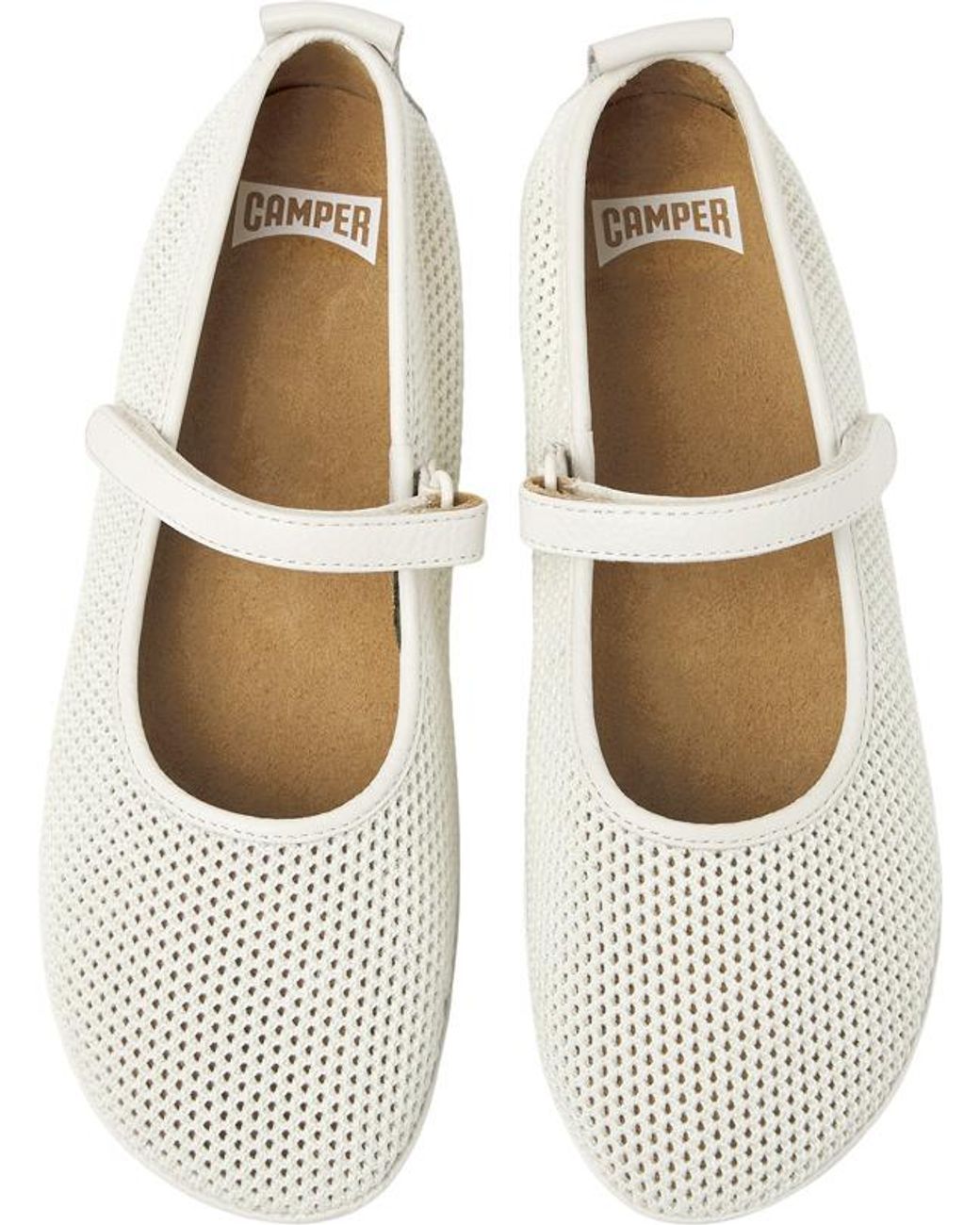 Camper White ® Lyocell And Leather Shoes